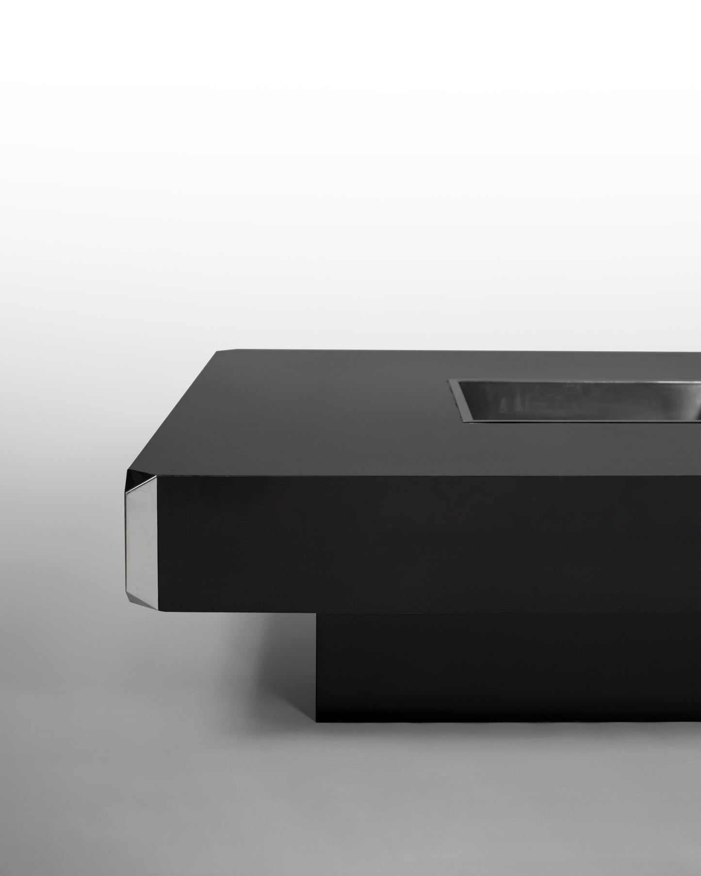 TABLE BASSE ALVEO PAR WILLY RIZZO POUR MARIO SABOT, CIRCA 1970