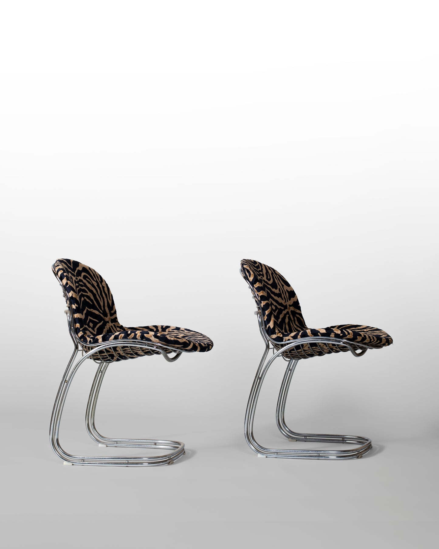 PAIRE DE CHAISE GASTONE RINALDI SABRINA, RIMA, 1970