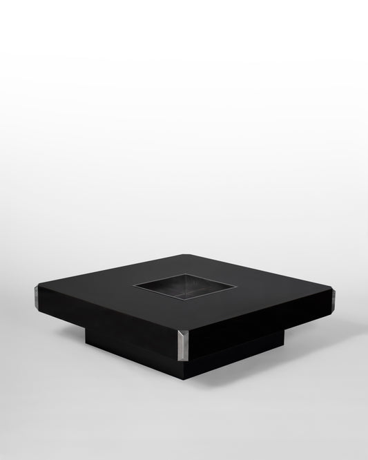 TABLE BASSE ALVEO PAR WILLY RIZZO POUR MARIO SABOT, CIRCA 1970