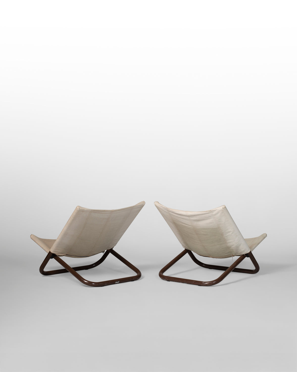 PAIRE DE FAUTEUILS "CROSS" PAR MARCELLO CUNEO POUR ARFLEX, 1960