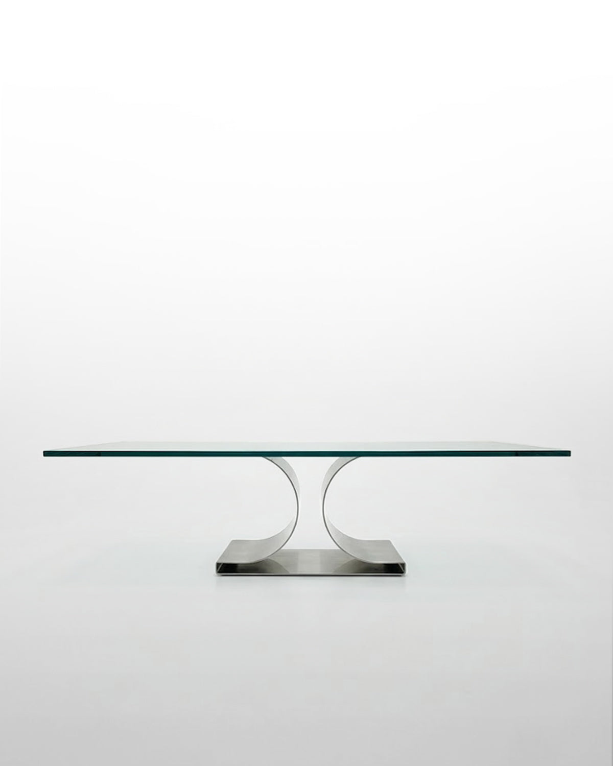 MICHEL BOYER, TABLE BASSE "X" PAR UGINOX, 1968
