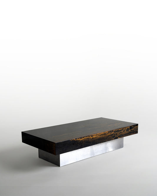 TABLE BASSE ERUPTION SOLAIRE PAR GUY LEFÈVRE POUR ROCHE BOBOIS, 1970