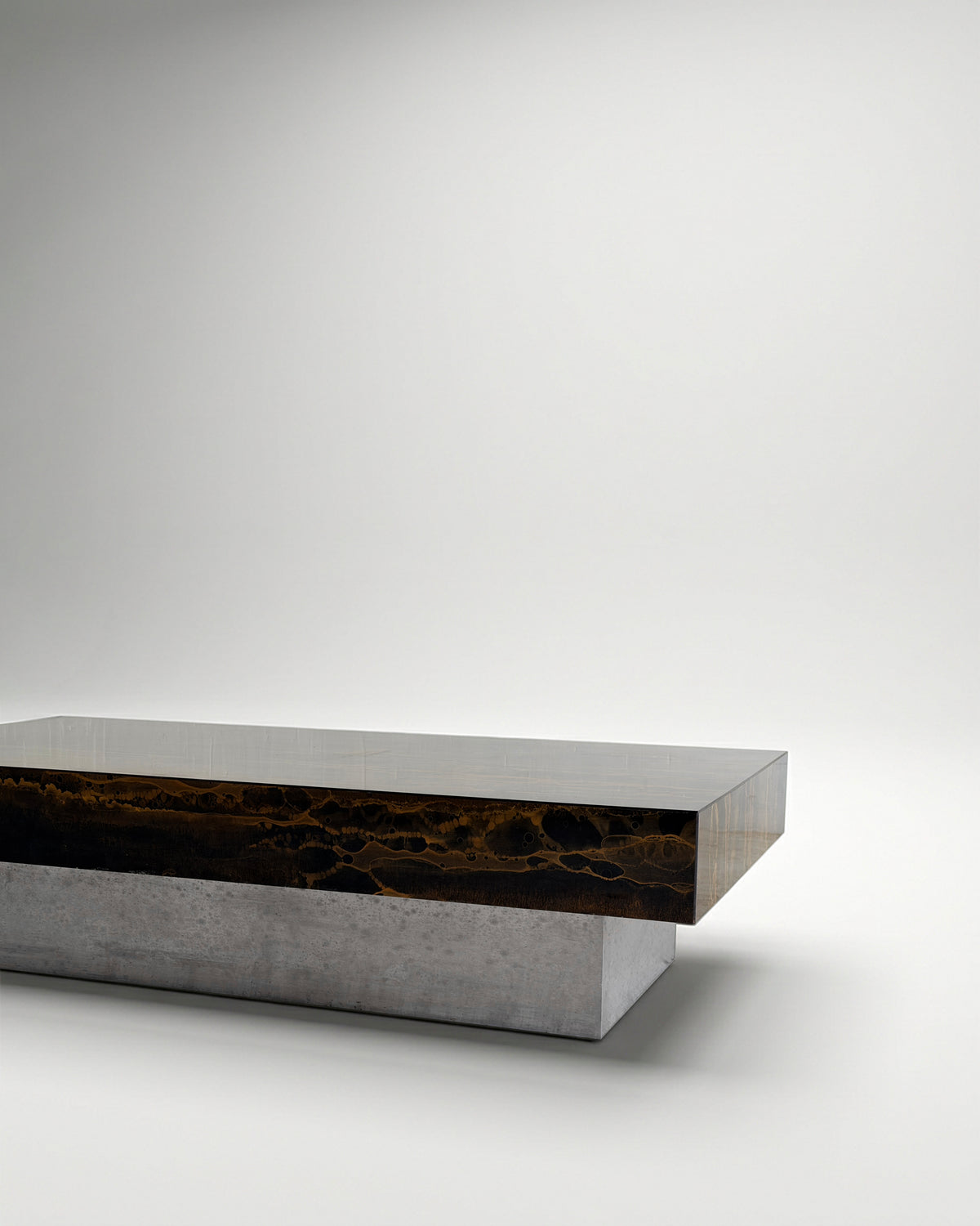 TABLE BASSE ERUPTION SOLAIRE PAR GUY LEFÈVRE POUR ROCHE BOBOIS, 1970