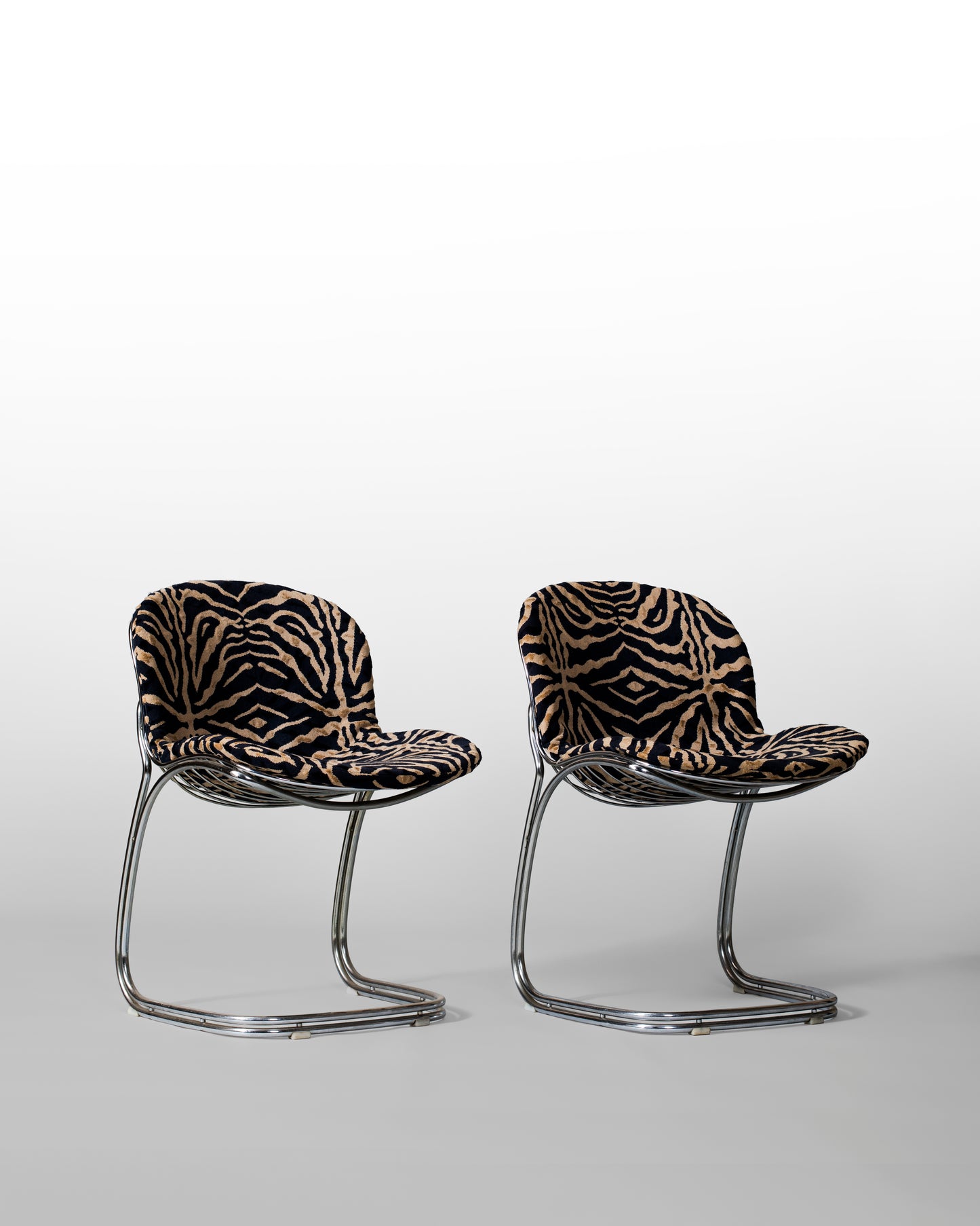 PAIRE DE CHAISE GASTONE RINALDI SABRINA, RIMA, 1970