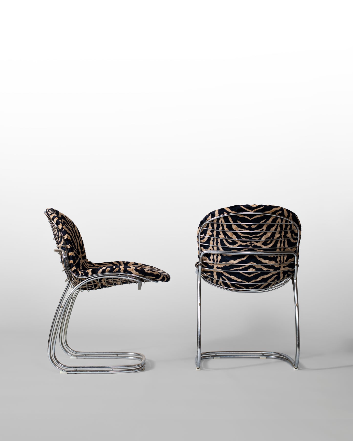 PAIRE DE CHAISE GASTONE RINALDI SABRINA, RIMA, 1970