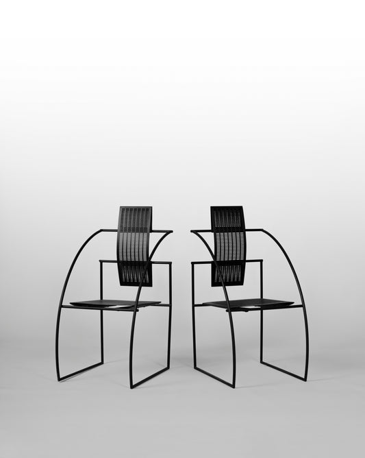 CHAISES “QUINTA” PAR MARIO BOTTA, ALIAS, CIRCA 1980