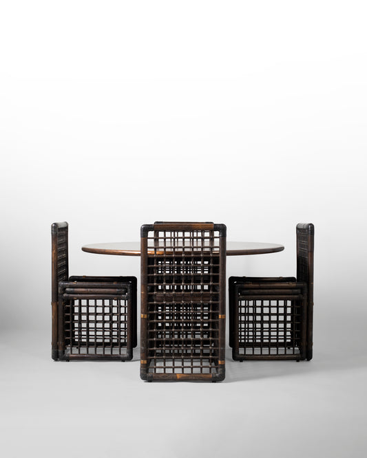 ENSEMBLE DE SALLE A MANGER BASILIAN 1, AFRA & TOBIA SCARPA, B&B ITALIA