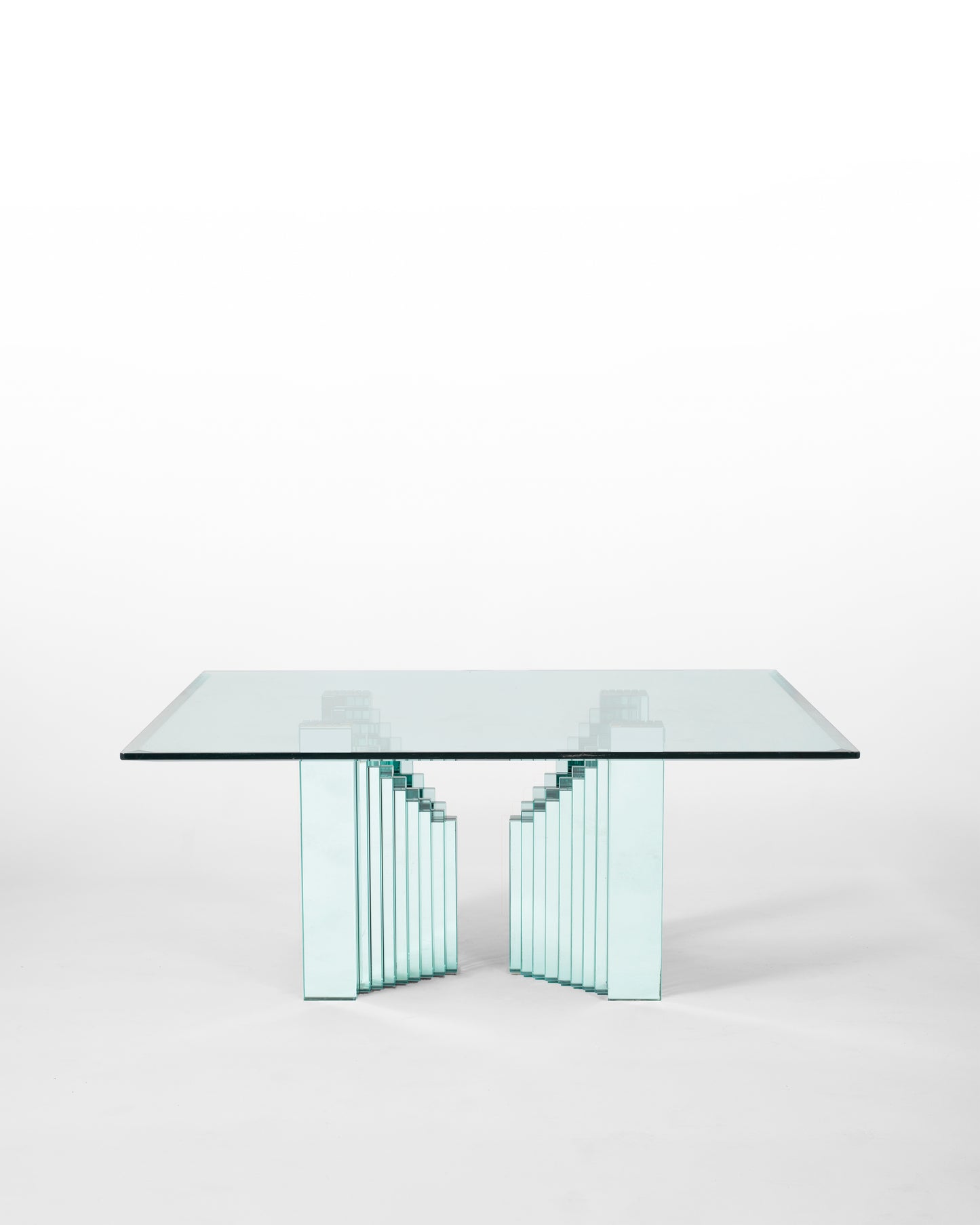 TABLE BASSE CARRE PAR LUIGI MASSONI, GALLOTTI & RADICE, 1980