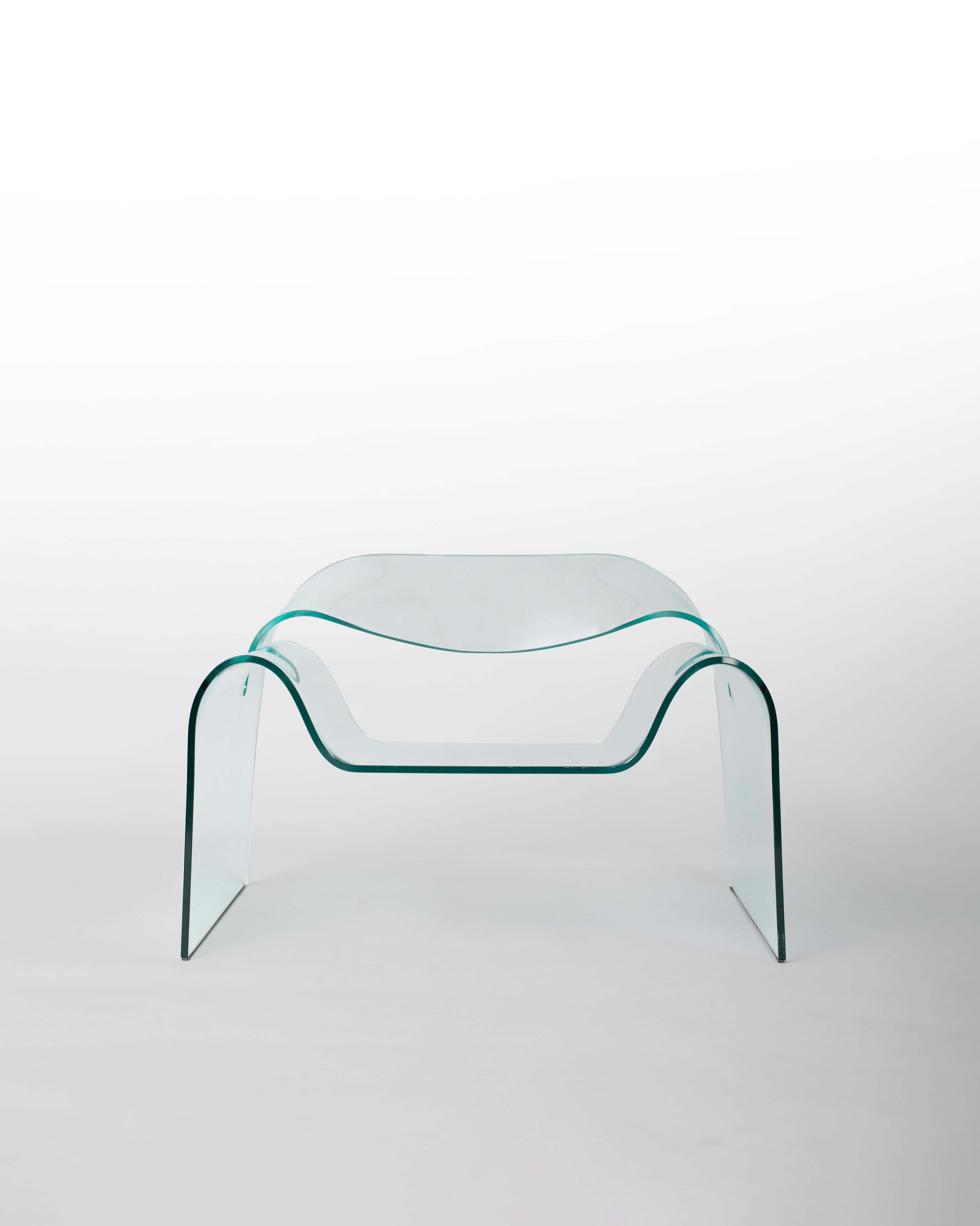 Ghost Cini Boeri – Fauteuil vintage en verre édité par Fiam en 1987, design iconique de 1980.