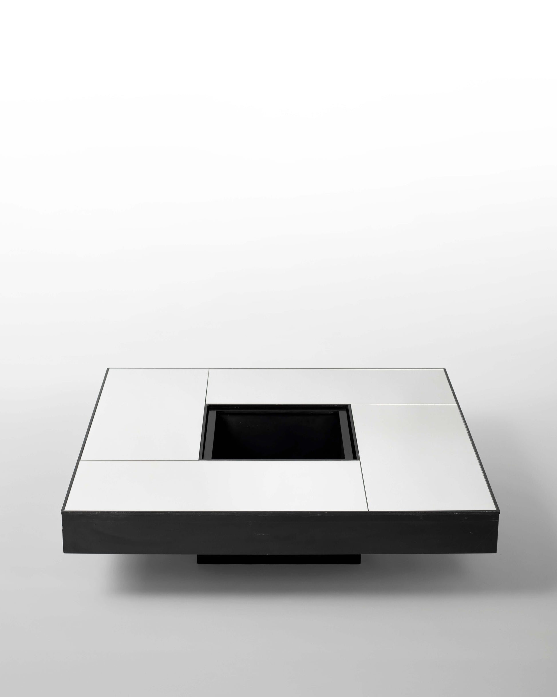 Table Basse Miroir Vintage – Desin Italien des années 1980.