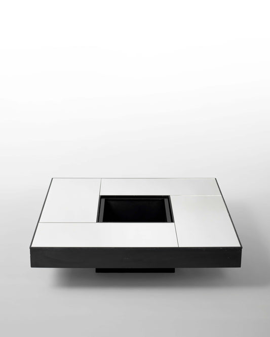 Table Basse Miroir Vintage – Desin Italien des années 1980.