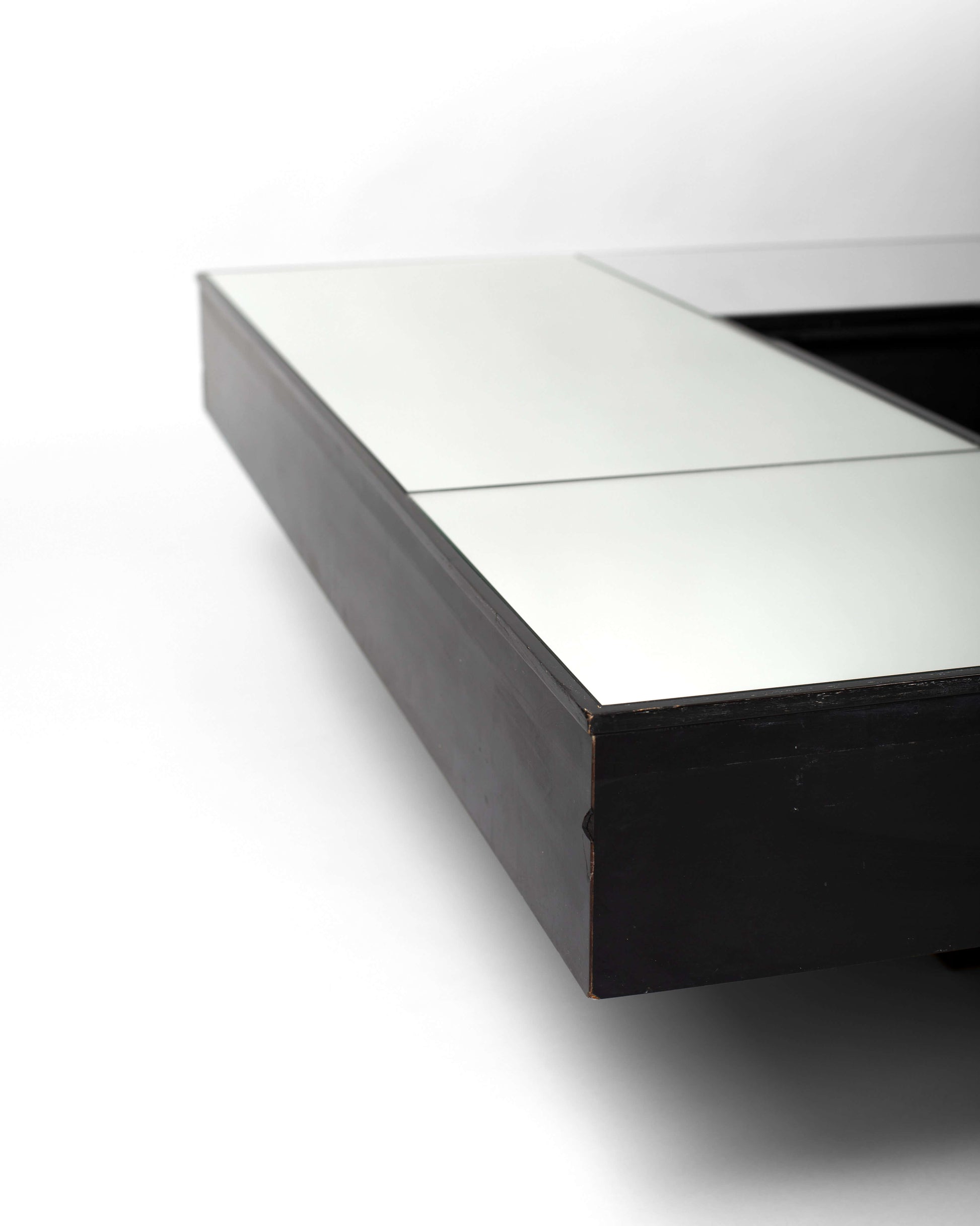 Table Basse Miroir Vintage – Desin Italien des années 1980.